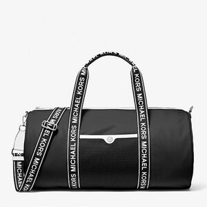 Michael Kors Black and White Duffel Bag